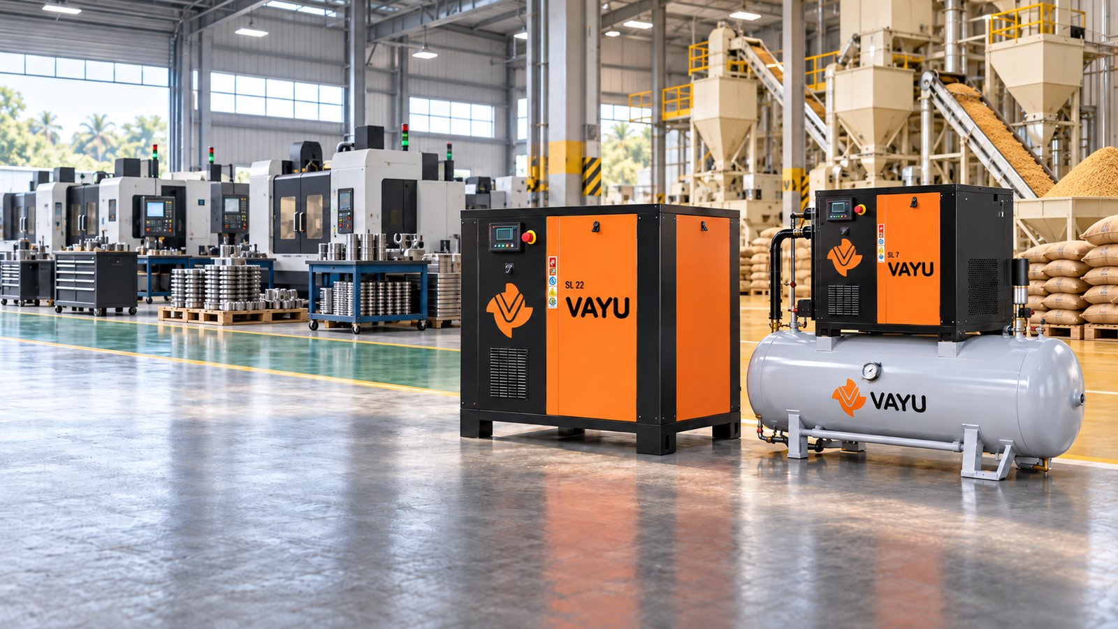 Screw compressor equipment
